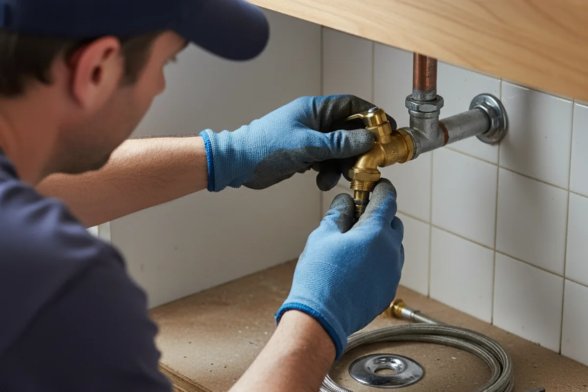 Shutoff valve and fitting work during Emergency Plumbing in Lovejoy